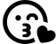 illustration of fontawesome/Regular/KissWinkHeart