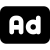 illustration of fontawesome/Solid/Ad