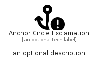 illustration for AnchorCircleExclamation
