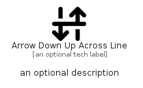 illustration for ArrowDownUpAcrossLine