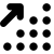 illustration of fontawesome/Solid/ArrowUpRightDots