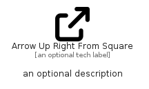 illustration for ArrowUpRightFromSquare