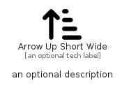 illustration for ArrowUpShortWide