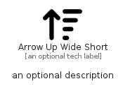 illustration for ArrowUpWideShort