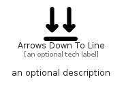 illustration for ArrowsDownToLine