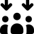 illustration of fontawesome/Solid/ArrowsDownToPeople