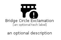 illustration for BridgeCircleExclamation