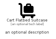illustration for CartFlatbedSuitcase