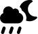 illustration of fontawesome/Solid/CloudMoonRain