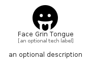 illustration for FaceGrinTongue