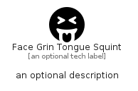 illustration for FaceGrinTongueSquint