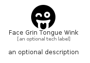 illustration for FaceGrinTongueWink