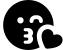 illustration of fontawesome/Solid/FaceKissWinkHeart