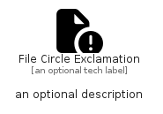 illustration for FileCircleExclamation