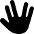illustration of fontawesome/Solid/HandSpock
