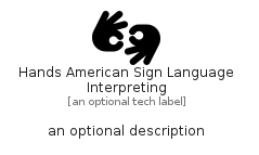 illustration for HandsAmericanSignLanguageInterpreting