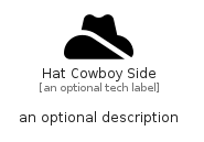 illustration for HatCowboySide