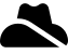 illustration of fontawesome/Solid/HatCowboySide