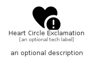 illustration for HeartCircleExclamation