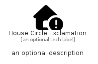 illustration for HouseCircleExclamation