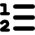 illustration of fontawesome/Solid/ListNumeric