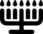 illustration of fontawesome/Solid/Menorah