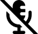 illustration of fontawesome/Solid/MicrophoneLinesSlash