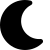 illustration of fontawesome/Solid/Moon