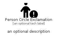 illustration for PersonCircleExclamation