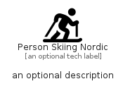 illustration for PersonSkiingNordic