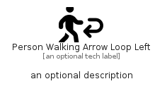 illustration for PersonWalkingArrowLoopLeft