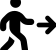 illustration of fontawesome/Solid/PersonWalkingArrowRight