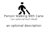 illustration for PersonWalkingWithCane