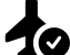 illustration of fontawesome/Solid/PlaneCircleCheck