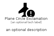 illustration for PlaneCircleExclamation