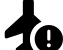 illustration of fontawesome/Solid/PlaneCircleExclamation