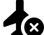 illustration of fontawesome/Solid/PlaneCircleXmark