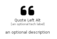 illustration for QuoteLeftAlt