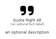 illustration for QuoteRightAlt