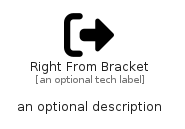 illustration for RightFromBracket