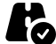 illustration of fontawesome/Solid/RoadCircleCheck