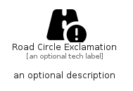 illustration for RoadCircleExclamation