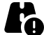illustration of fontawesome/Solid/RoadCircleExclamation