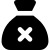 illustration of fontawesome/Solid/SackXmark