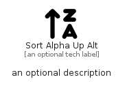 illustration for SortAlphaUpAlt