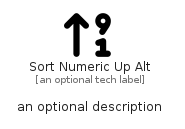 illustration for SortNumericUpAlt