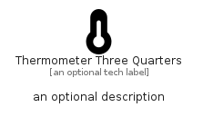 illustration for ThermometerThreeQuarters