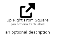 illustration for UpRightFromSquare