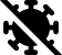 illustration of fontawesome/Solid/VirusCovidSlash