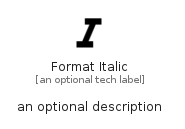 illustration for FormatItalic
